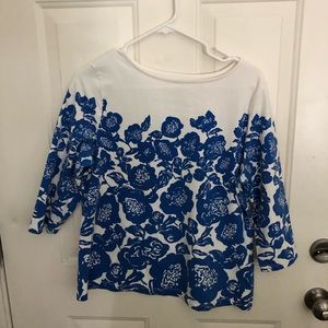 Isaac Mizrahi Live flowered shirt.